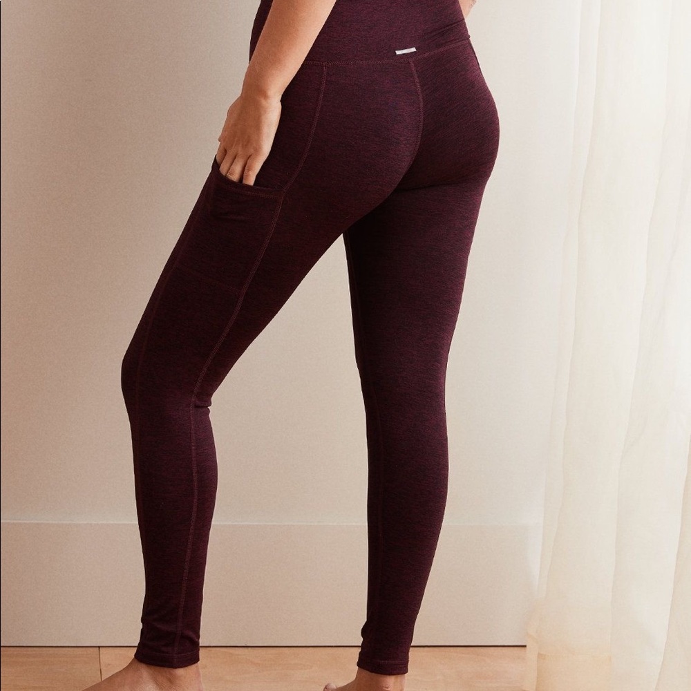 Maroon aerie high waisted leggings